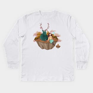 Fantasy floating land Kids Long Sleeve T-Shirt